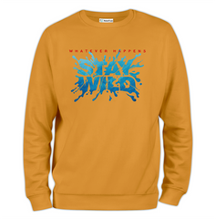 Stay Wild Baskılı Regular Sweatshirt