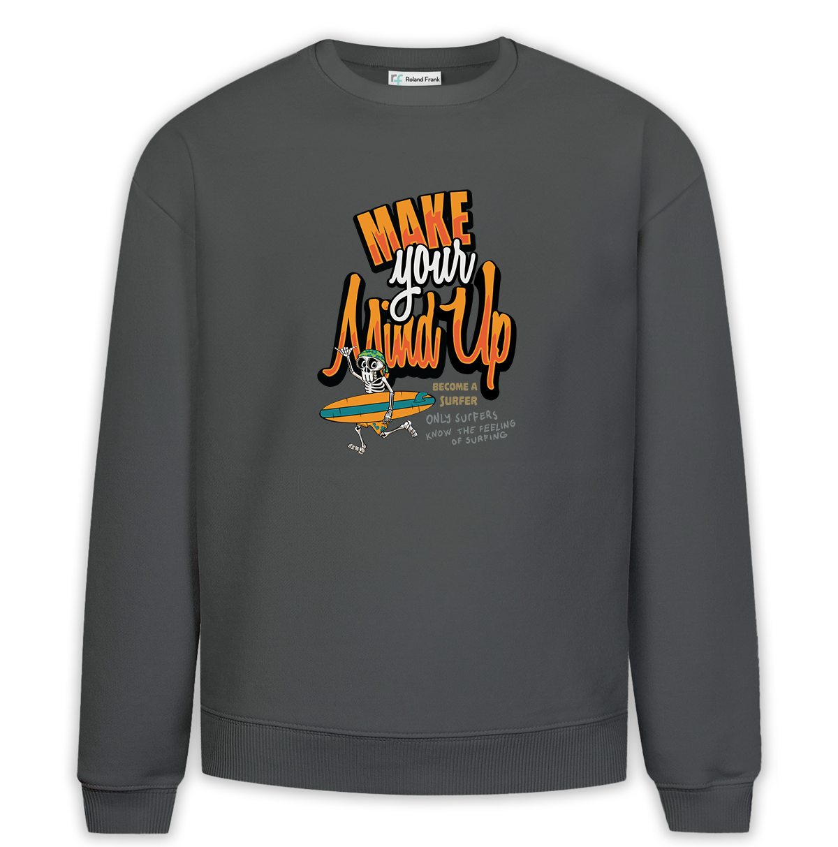 Make Your Mind Up Baskılı Premium Oversize Sweatshirt