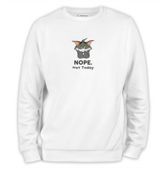 Nope Not Today Baskılı Regular Sweatshirt