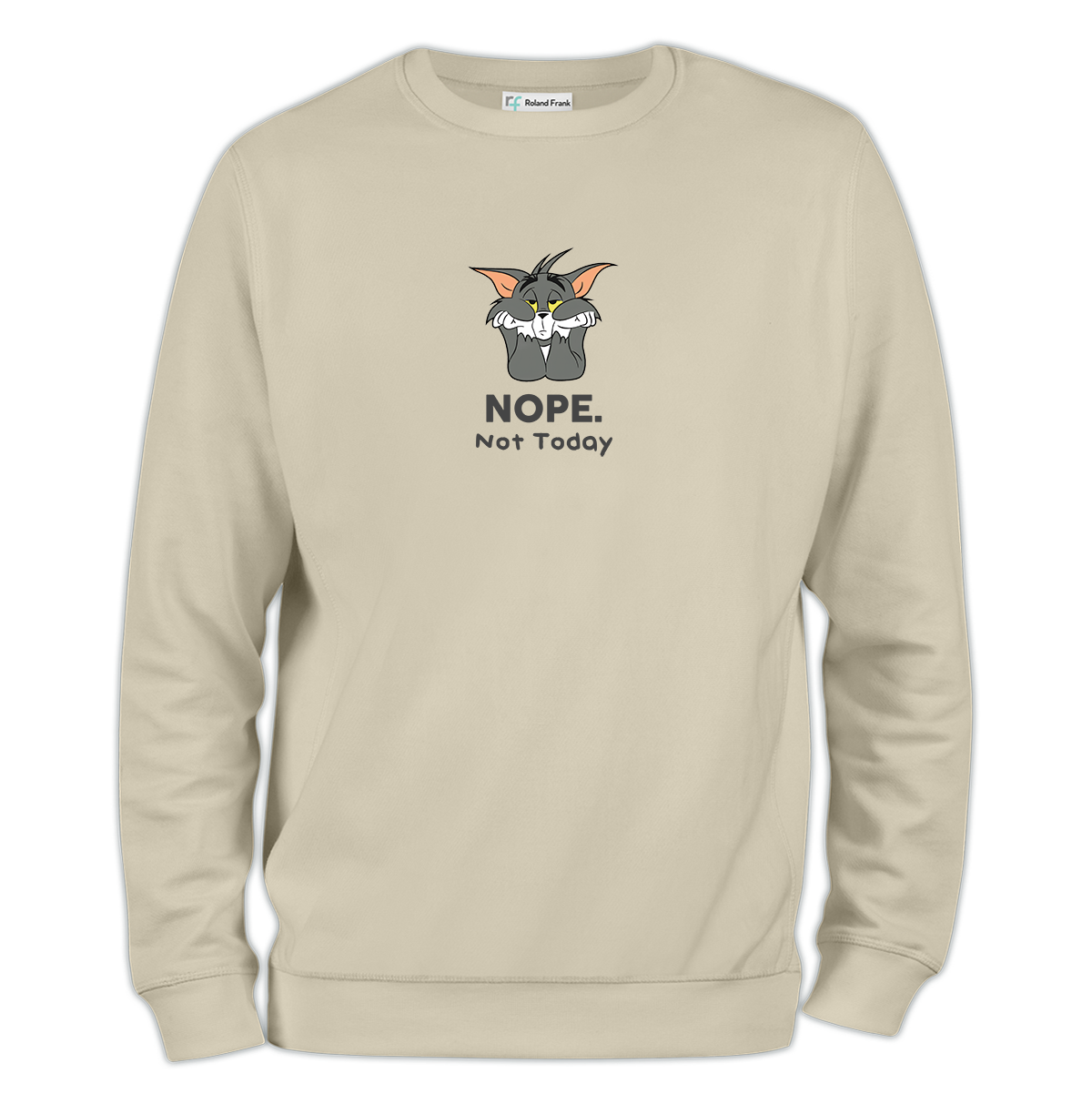 Nope Not Today Baskılı Regular Sweatshirt