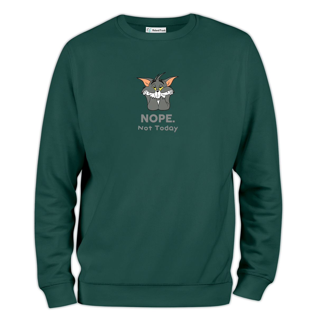 Nope Not Today Baskılı Regular Sweatshirt