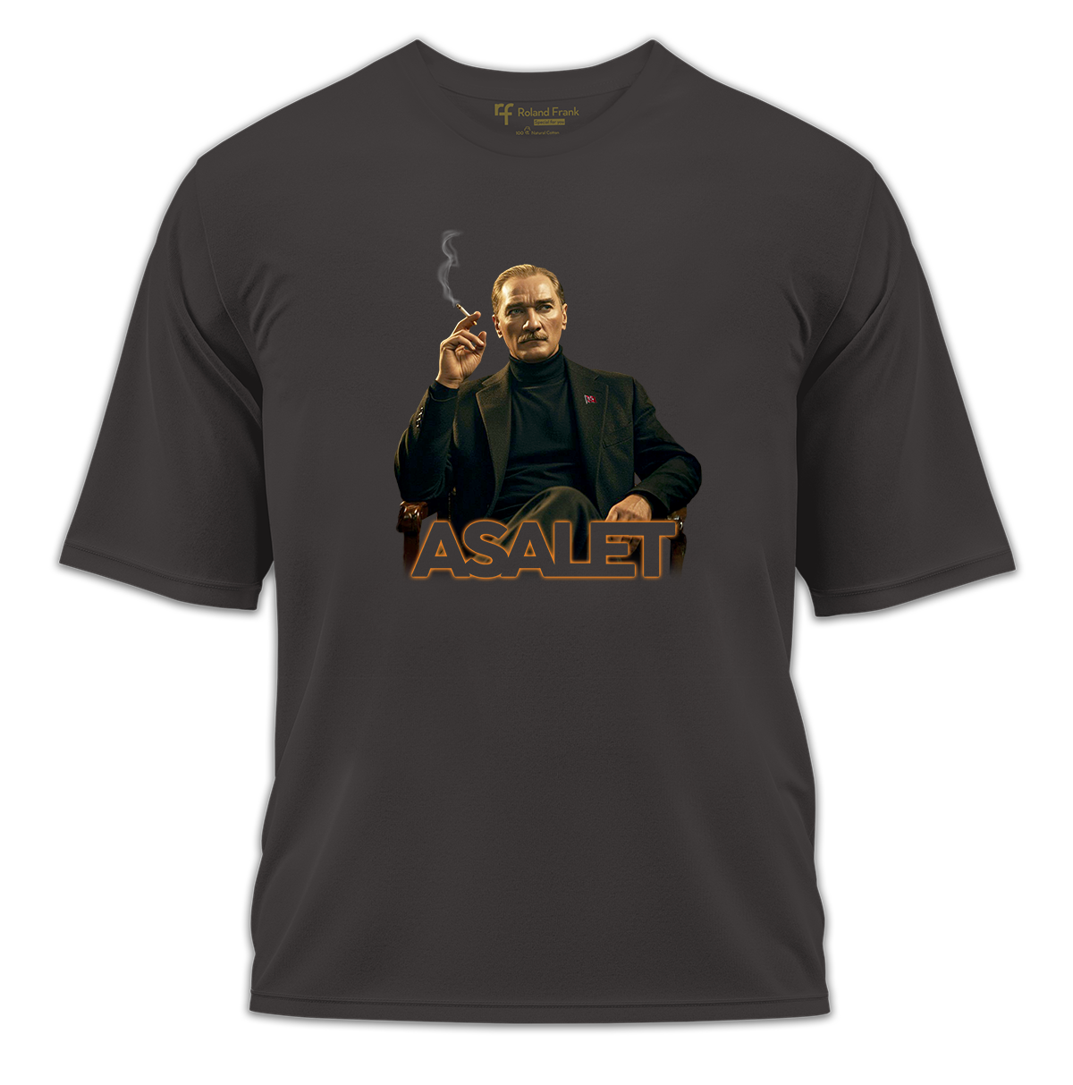 Asalet Baskılı Oversize Tişört
