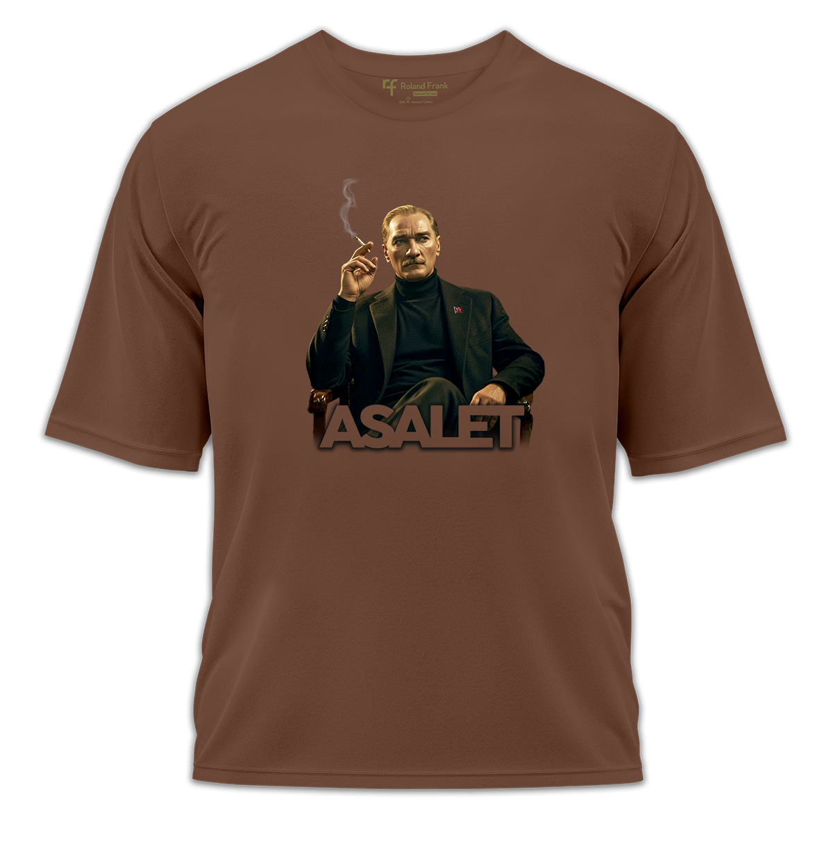 Asalet Baskılı Oversize Tişört