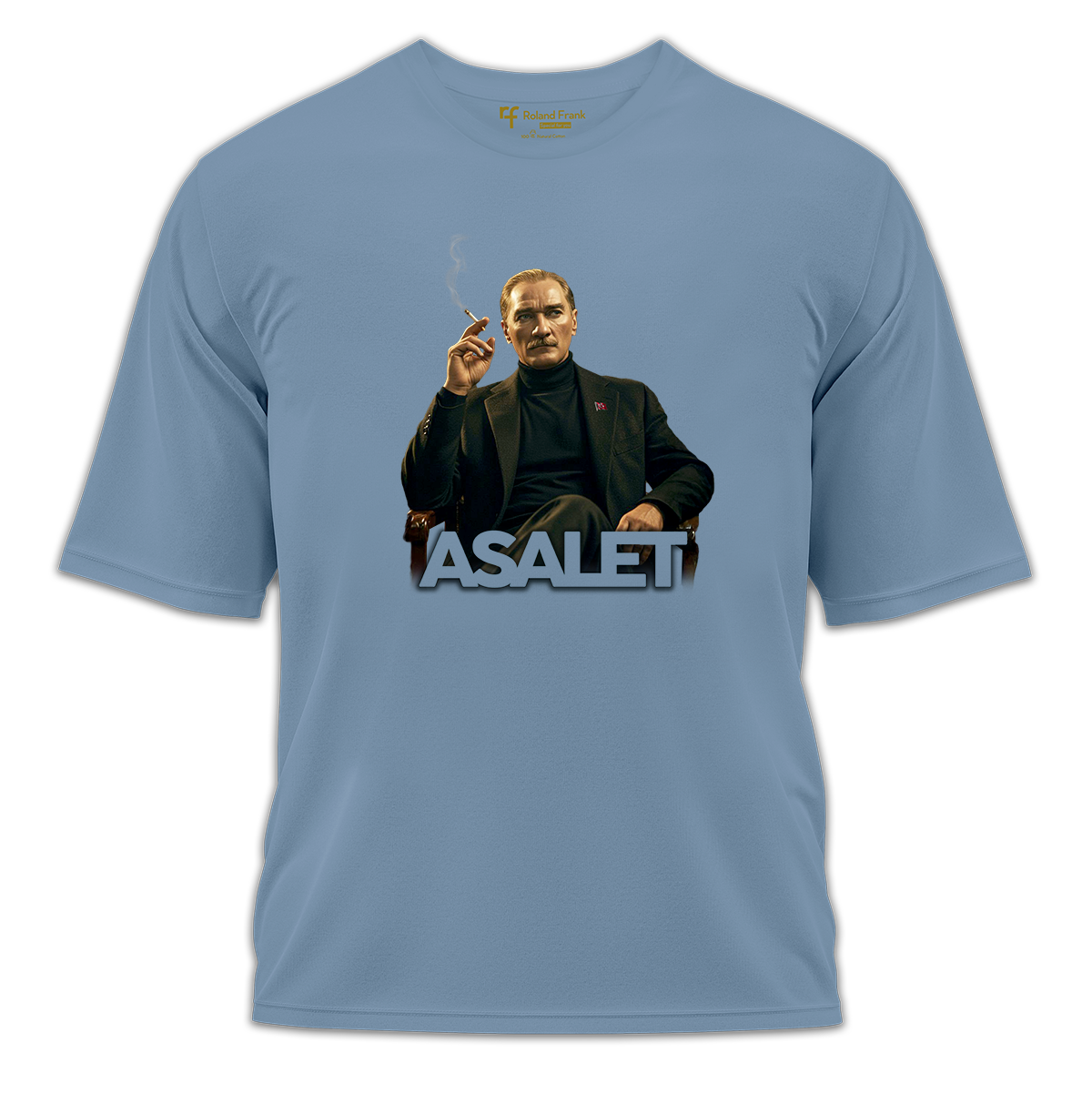 Asalet Baskılı Oversize Tişört