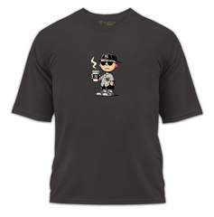 Baseball Coffee Baskılı Oversize Tişört