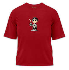 Baseball Coffee Baskılı Oversize Tişört