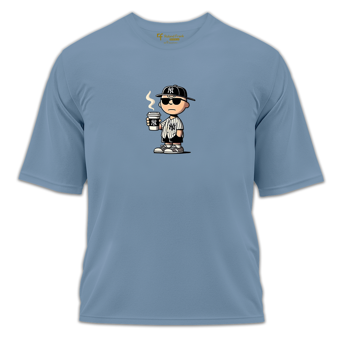 Baseball Coffee Baskılı Oversize Tişört