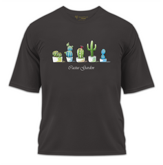 Cactus Garden Baskılı Oversize Tişört
