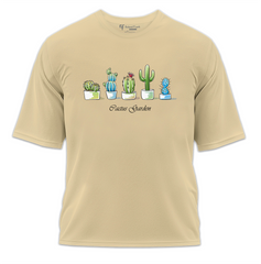Cactus Garden Baskılı Oversize Tişört