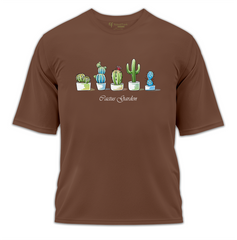 Cactus Garden Baskılı Oversize Tişört
