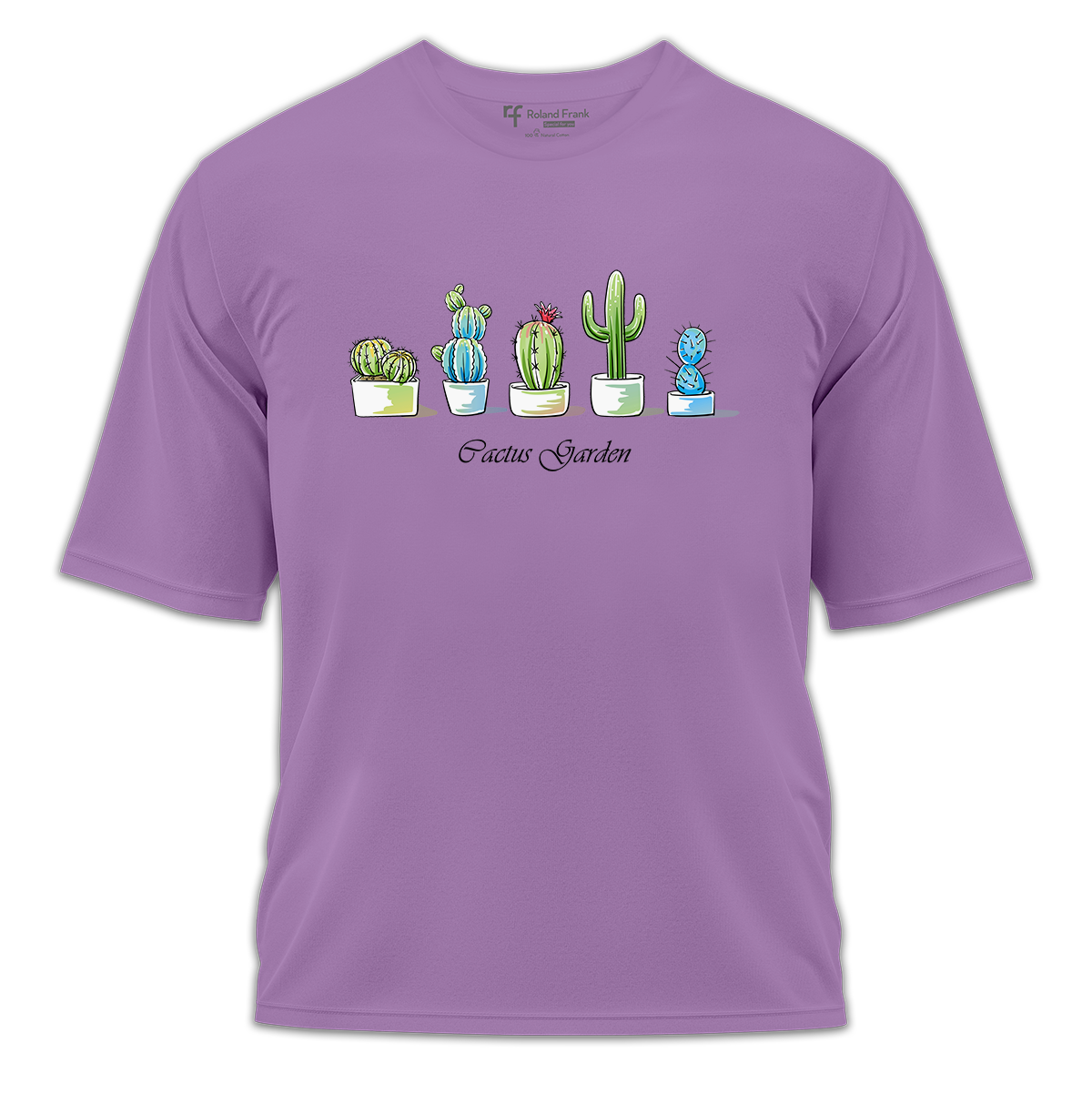 Cactus Garden Baskılı Oversize Tişört