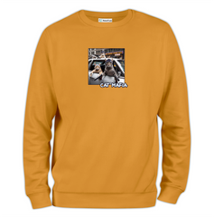 Cat Mafia Baskılı Regular Sweatshirt