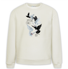 Freedom Baskılı Premium Oversize Sweatshirt