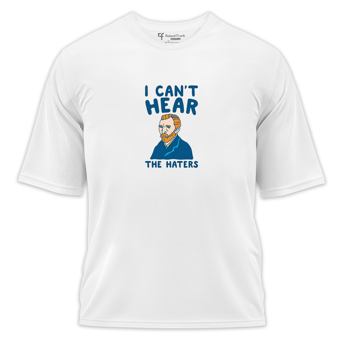 I Can't Hear Baskılı Oversize Tişört