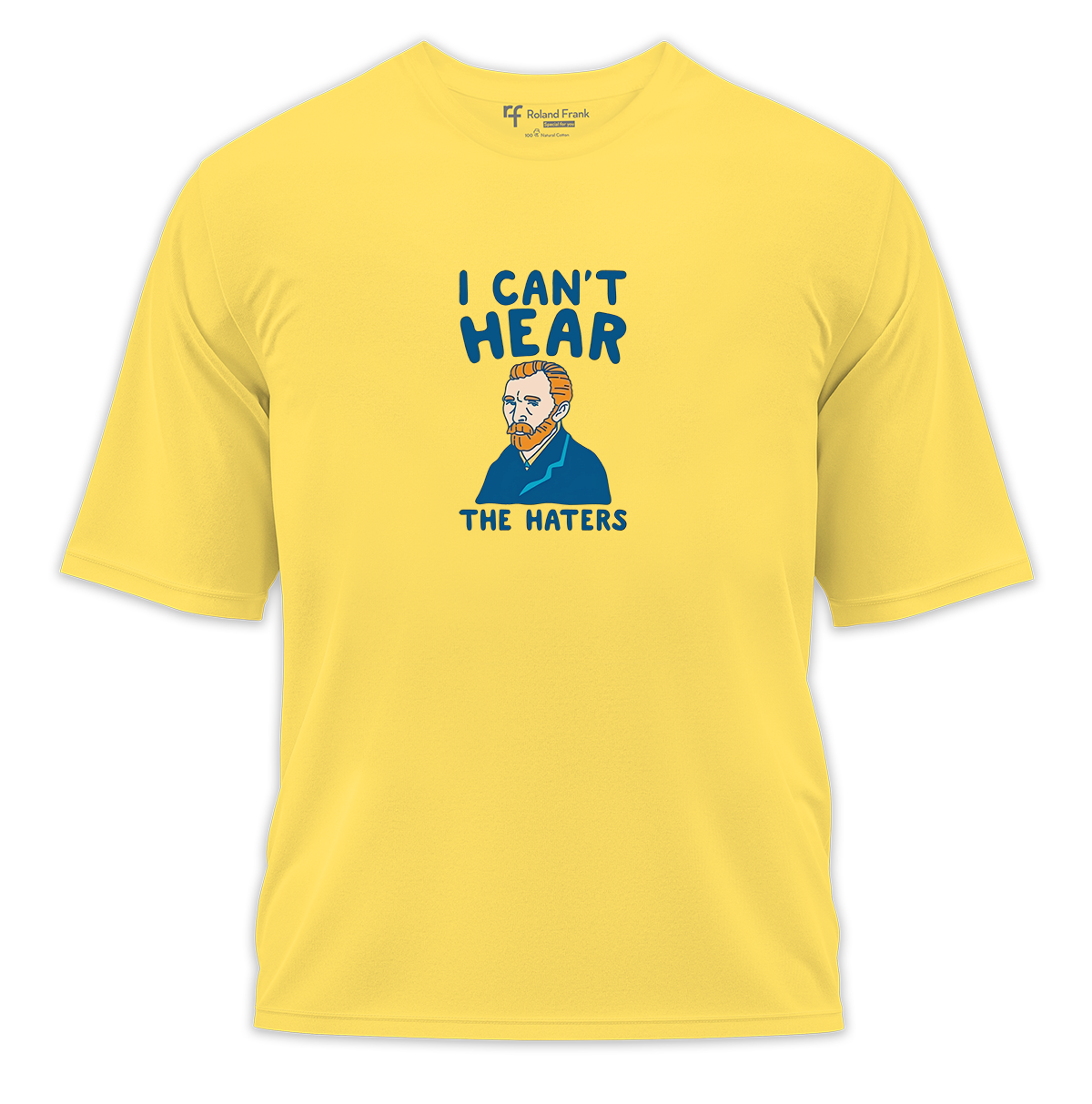 I Can't Hear Baskılı Oversize Tişört