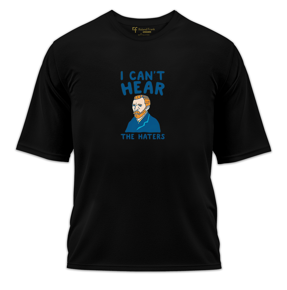 I Can't Hear Baskılı Oversize Tişört