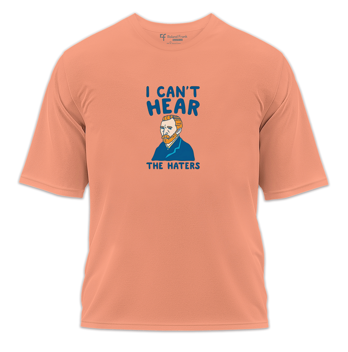 I Can't Hear Baskılı Oversize Tişört