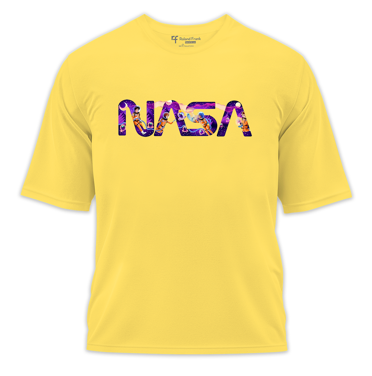 Nasa Baskılı Oversize Tişört