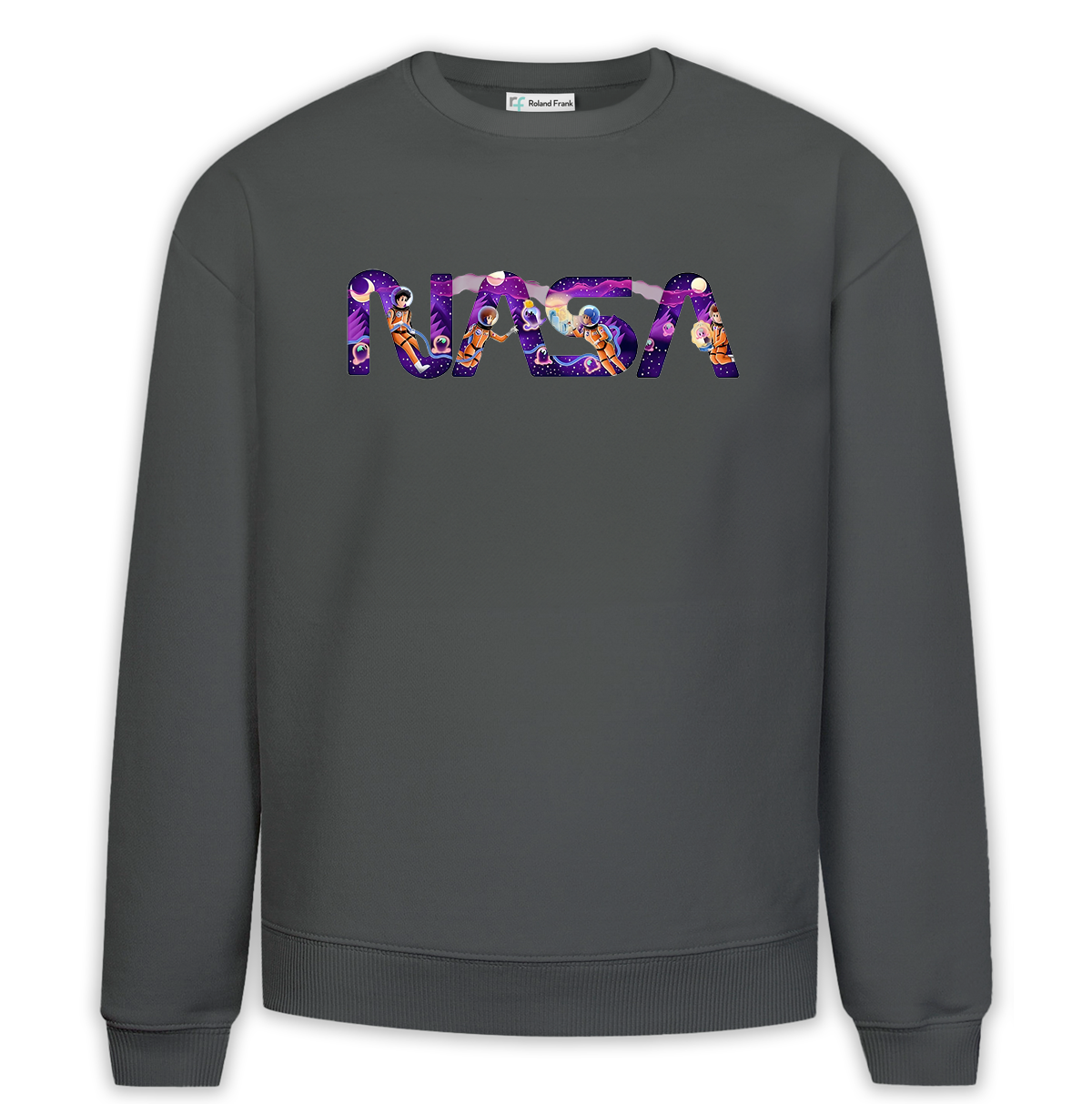 Nasa Baskılı Premium Oversize Sweatshirt