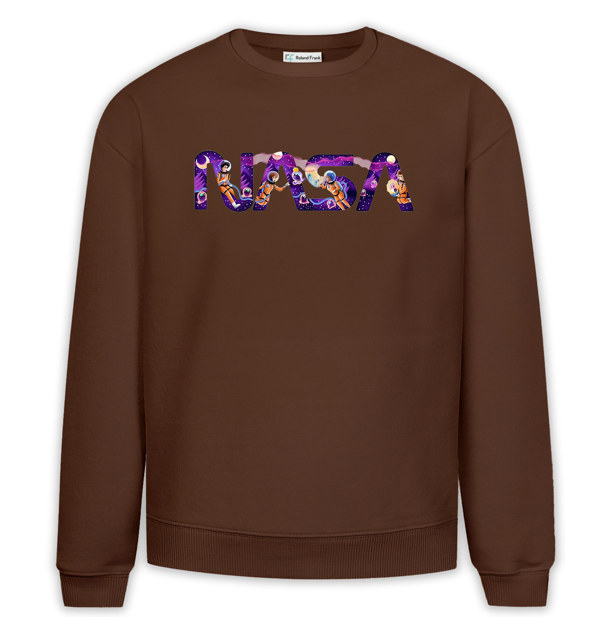 Nasa Baskılı Premium Oversize Sweatshirt