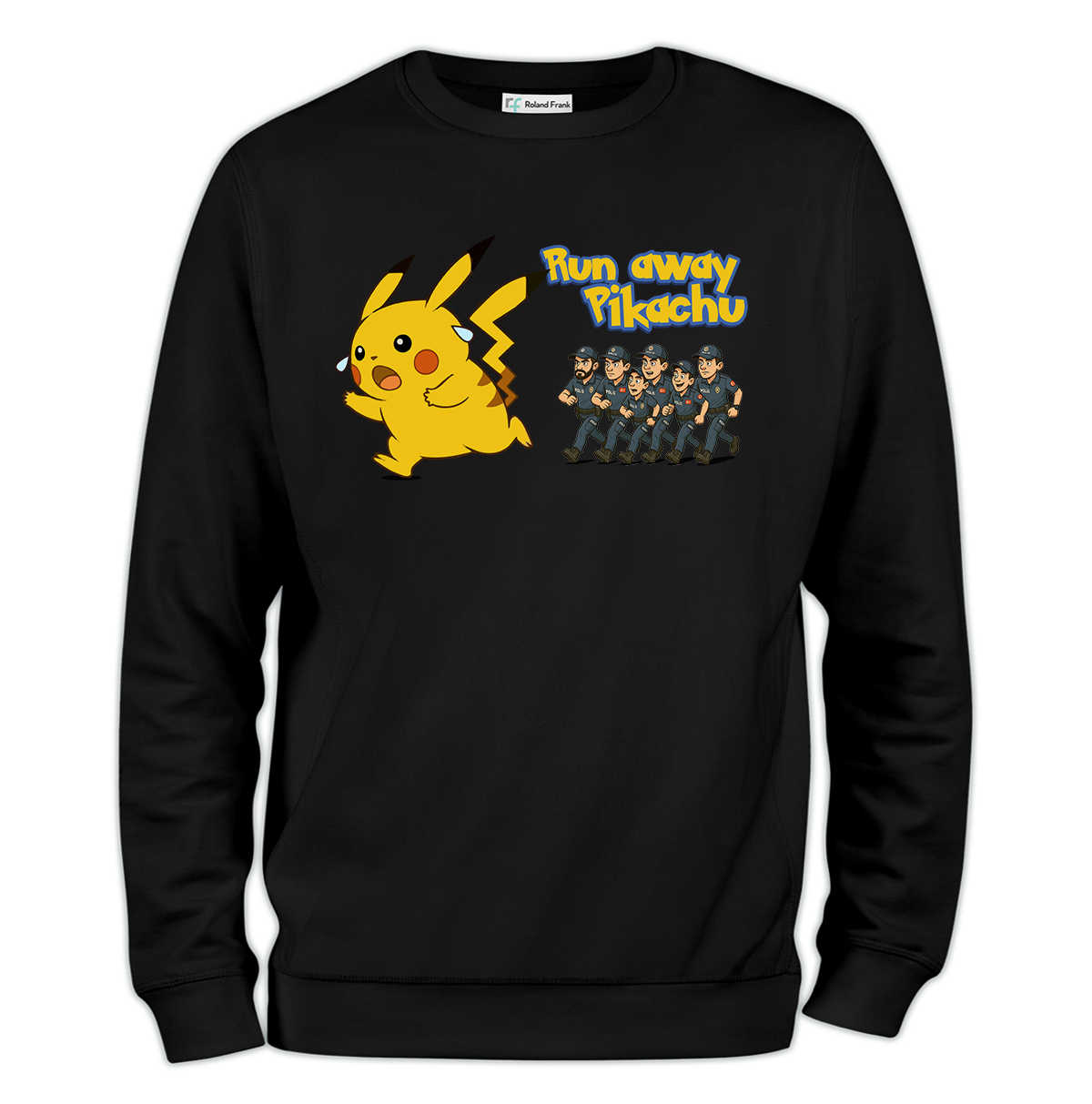 Run Away Pikachu Baskılı Regular Sweatshirt