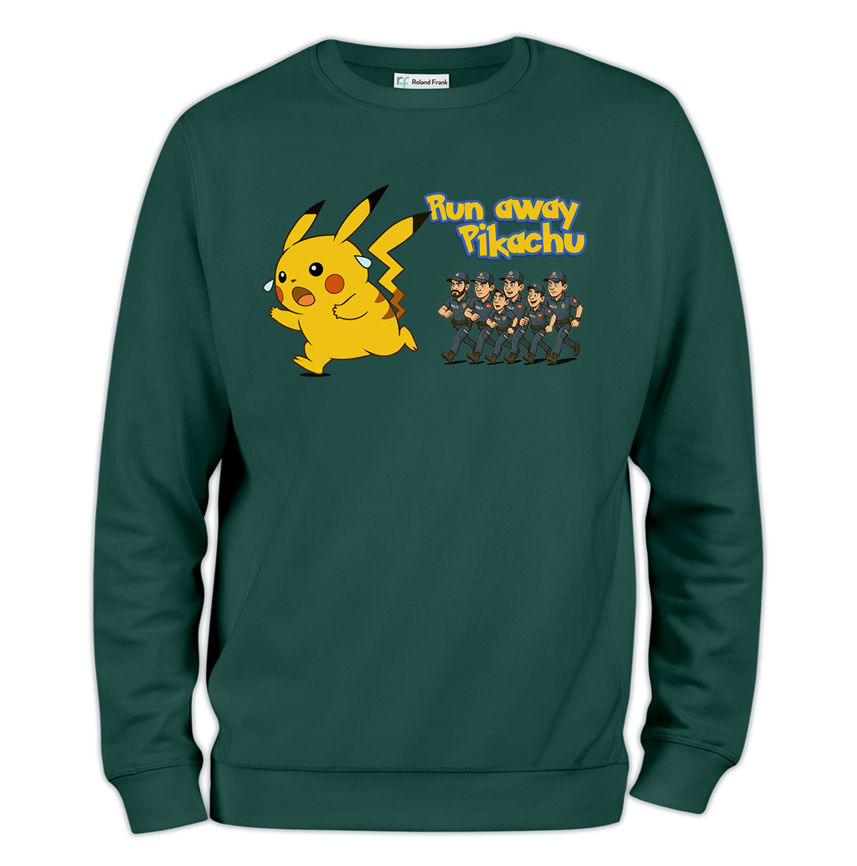 Run Away Pikachu Baskılı Regular Sweatshirt