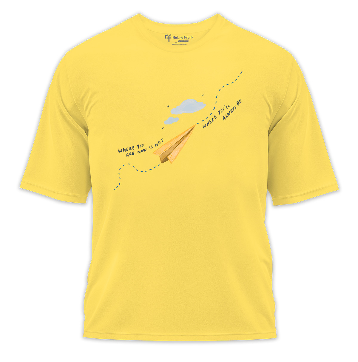 Where You'll Always Be Baskılı Oversize Tişört
